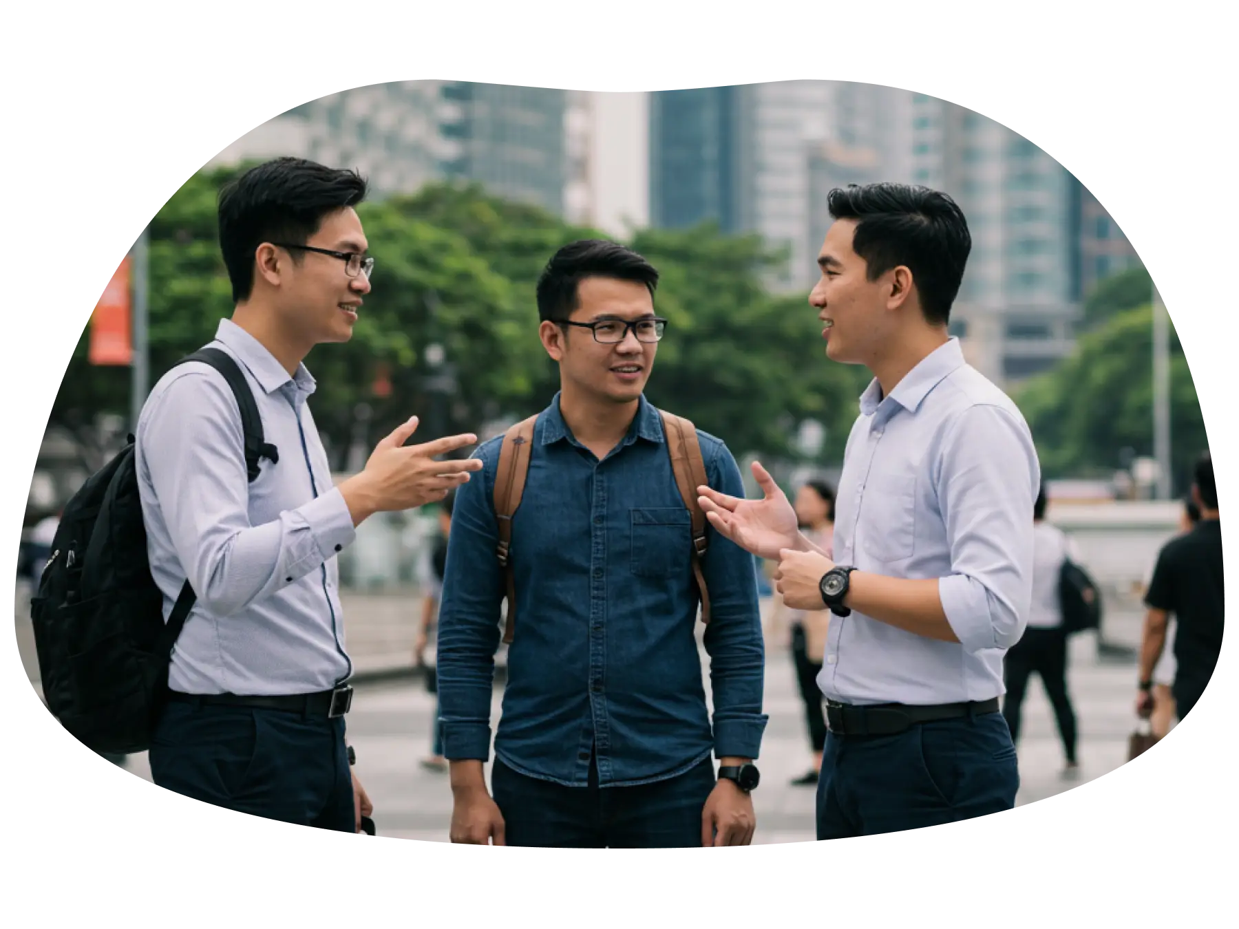 Real language of business banner
